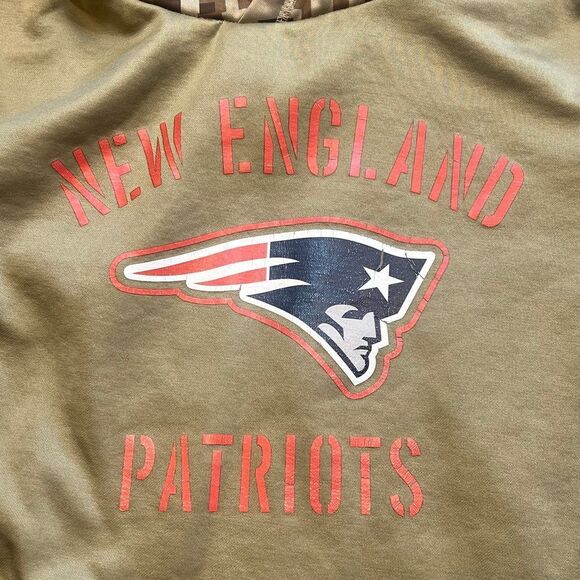 New England Patriots Salute to Service Nike On Field Hoodie (Youth Med) Camo - Picture 5 of 8